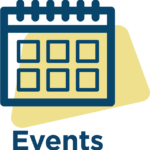 Events icon with calendar outline